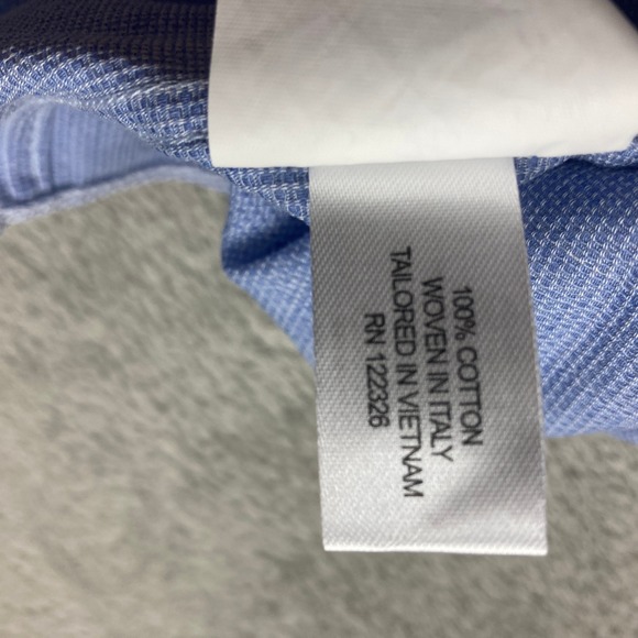 J. Hilburn Light‎ Blue Textured Dress Shirt Men's Size (See Measurements) - Picture 11 of 13